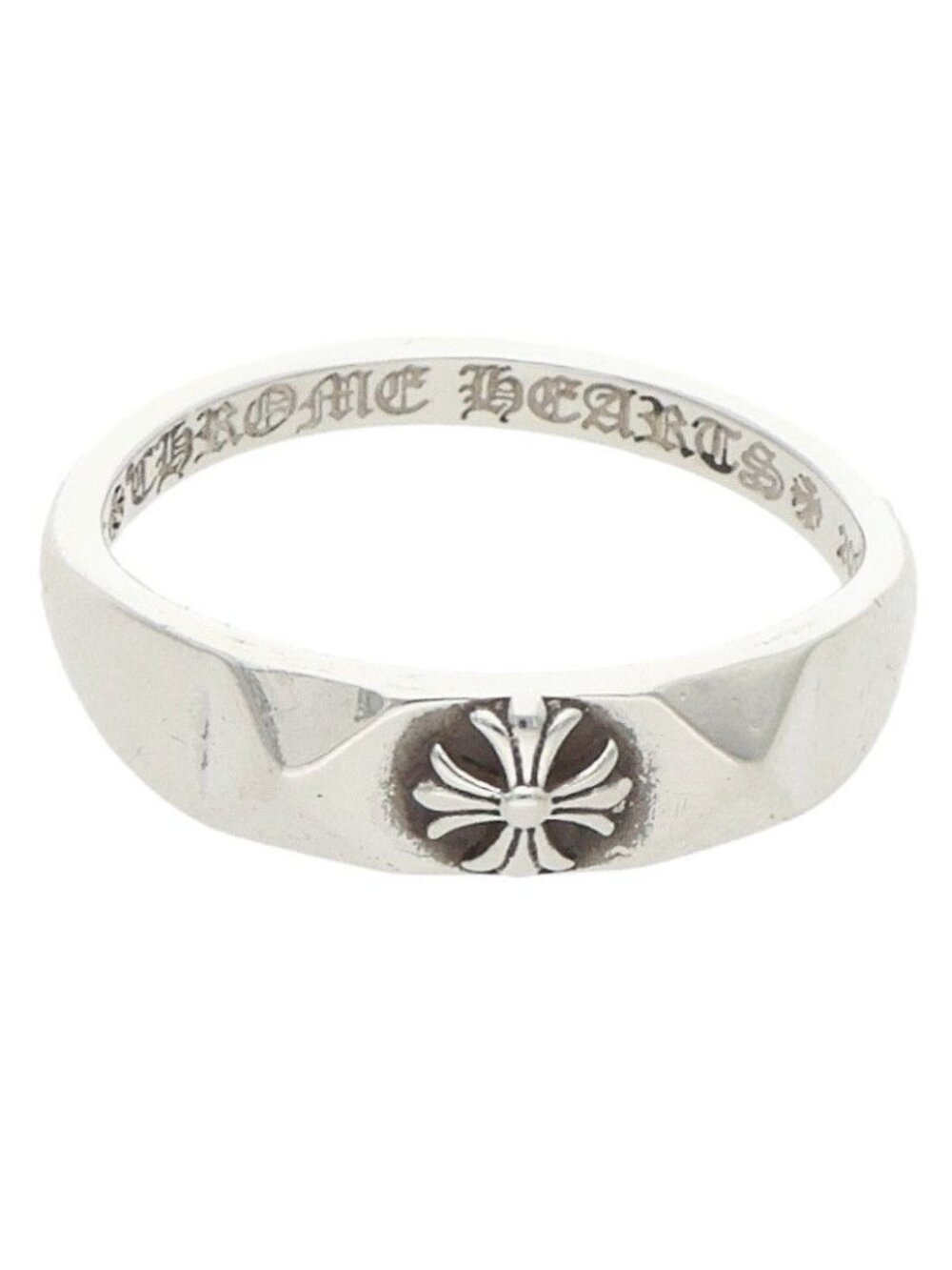 Chrome Hearts Bubblgm Pyramid Pls Bubble Gum Plus Silver Ring